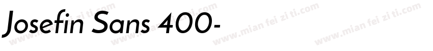 Josefin Sans 400字体转换